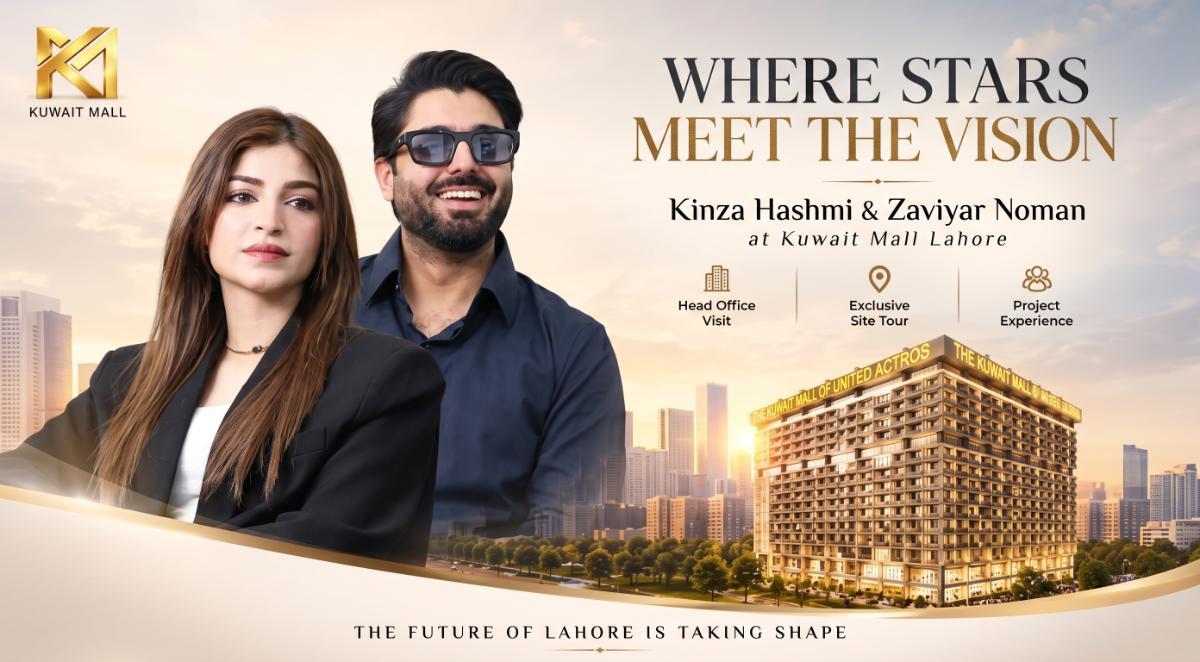 Kinza Hashmi and Zaviyar Nauman Ijaz Visit Kuwait Mall Lahore