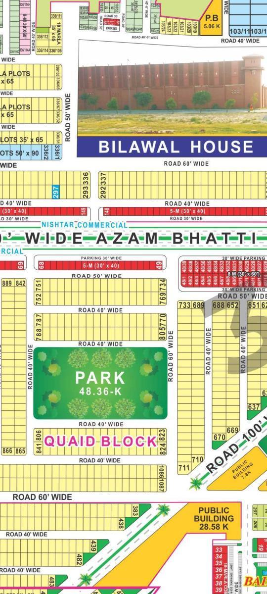 5 Marla Commercial Plot Main Boulevard For Sale in Bahria Town Lahore Sector E Quaid Block